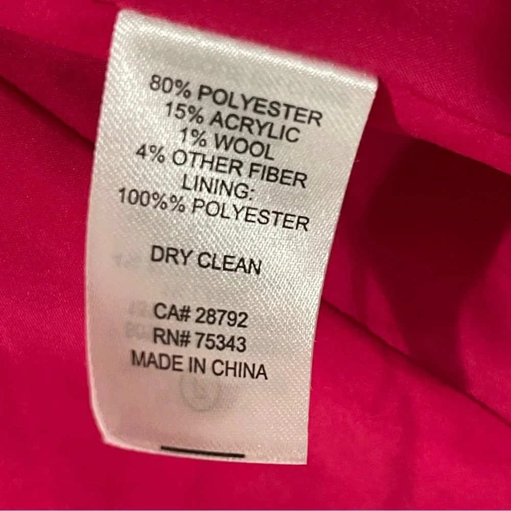 Rachel Zoe XS Pink Tweed Boucle Cropped Blazer Jacket Office Work Chic Old Money - Picture 5 of 6